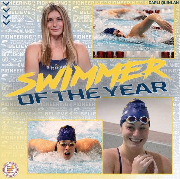 Carli Quinlan earns second consecutive GNAC Swimmer of the Year title